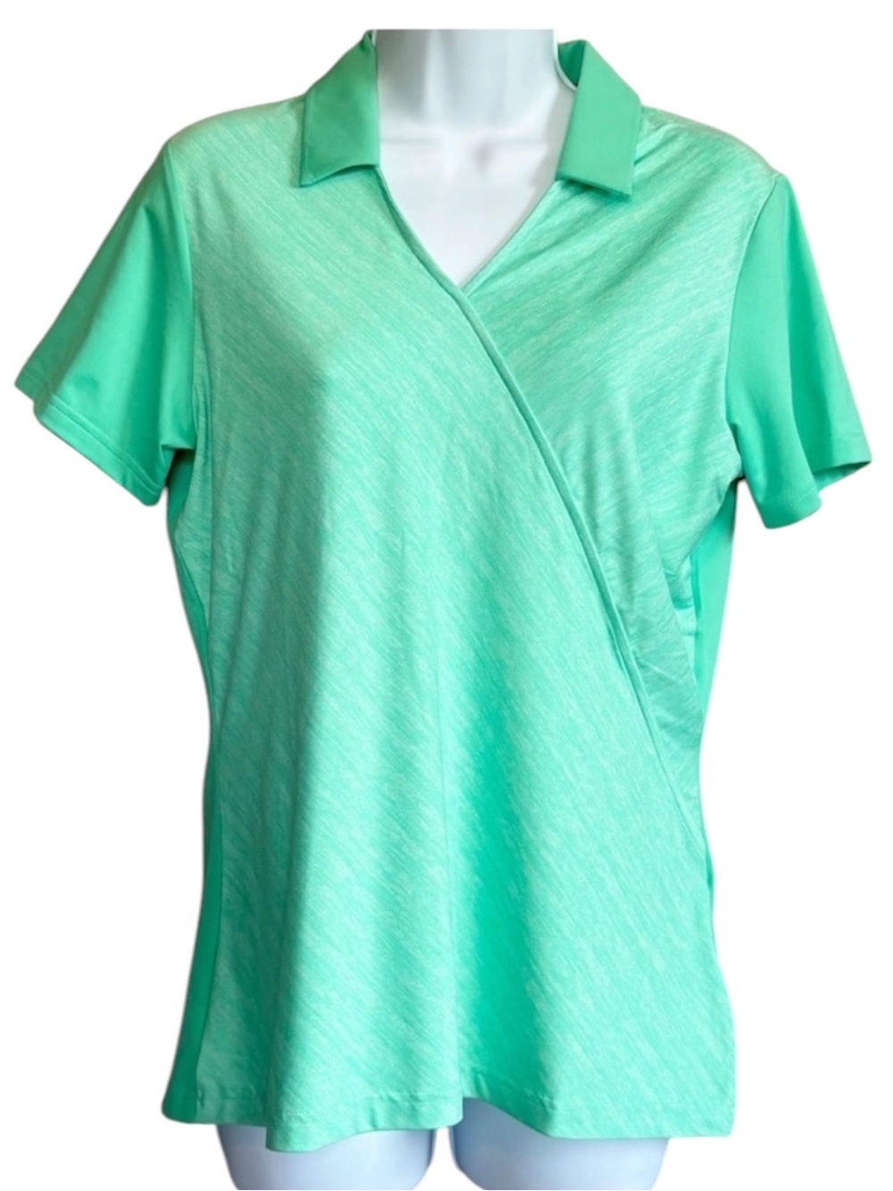 ADIDAS Golf Polo Shirt Women’s Medium Green NWT Climalite Athletic Tennis Top